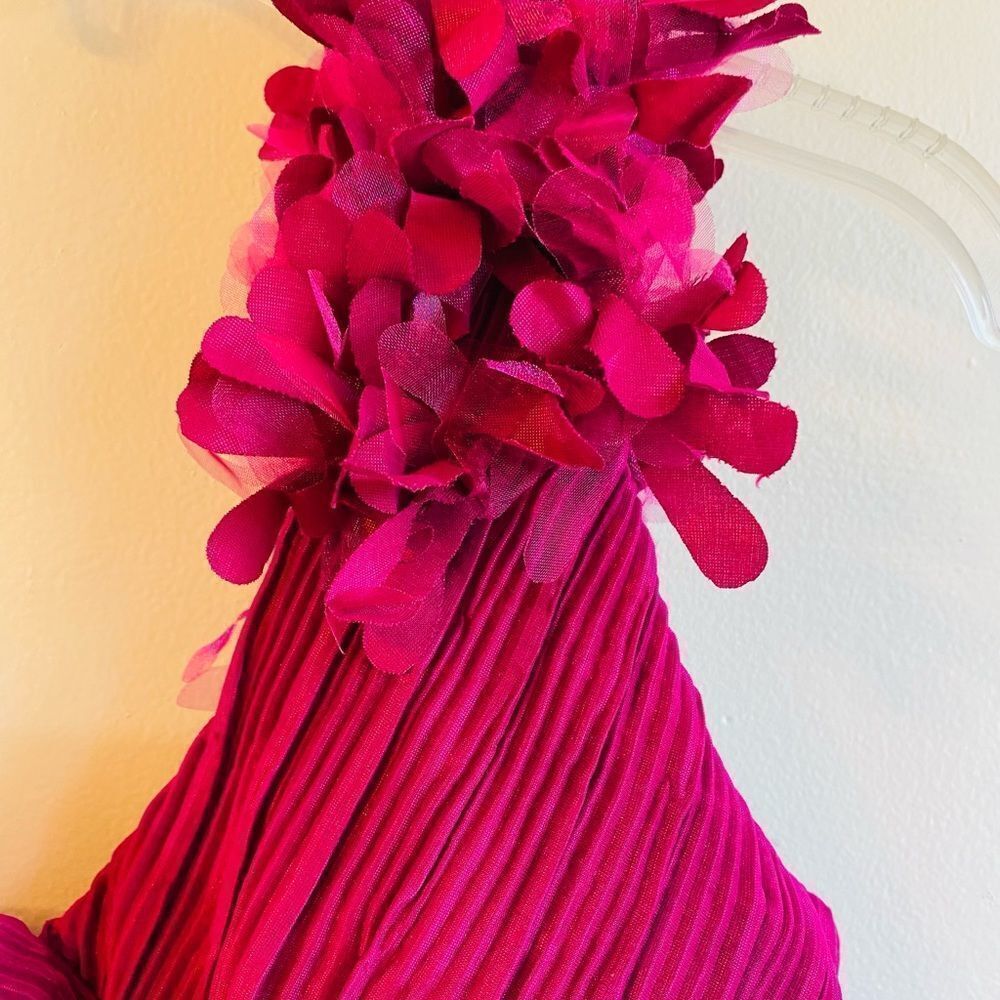 Romeo & Juliet Couture one shoulder fuchsia mini dress size S NWT - Picture 6 of 8